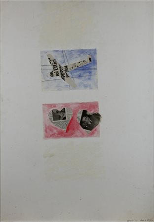 Franco Angeli (Roma 1935 - Roma 1988) Senza titolo 1980/2 Dim.100x70 Smalto e...