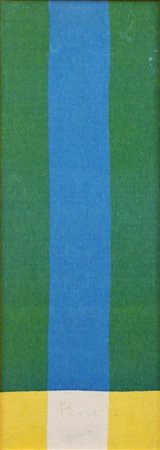 Rocco Borella (Genova 1920 - Genova 1994) Senza titolo Dim.39x14 Tela di...