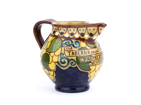 FRATELLI TIDEI - GROTTAFERRATA Brocchetta con motivi ornamentali stilizzati,...