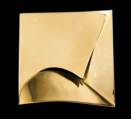 CARLO LORENZETTIRoma, 1934 Spilla quadrata e sagomata in oro, 1989 Oro, 6,8 x...