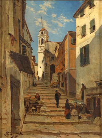 PIO JORISRoma, 1843 - 1921 Strada ad Anticoli Corrado, 1970 Olio su tela, 60...