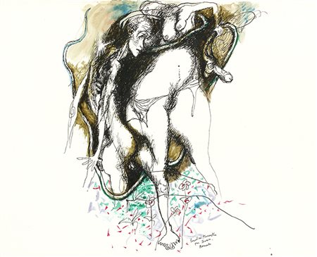 RENATO GUTTUSOBagheria, 1911 - Roma, 1987 Paradiso Terrestre, 1976 Chine...