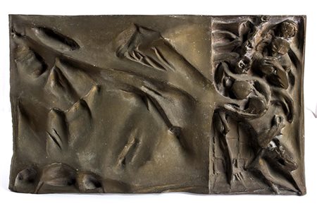 VINCENZO GAETANIELLOPomigliano d'Arco (Napoli), 1935 Bassorilievo con figure...