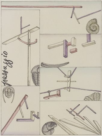 PABLO ECHAURRENRoma, 1951 Paesaggio, 1980 China acquarellata su carta, 24,2 x...