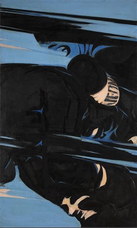 TITINA MASELLIRoma, 1924 - 2005 Boxeurs, 1964 Olio su tela, 200 x 120 cm...