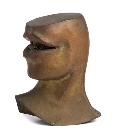PIERO SCIAVOLINOValledolmo Palermo, 1945 Testa Scultura in bronzo, 23 x 19 cm...