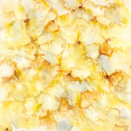 ALFRED MANESSIERSaint-Ouen, Somme, 1911 - Orléans, 1993 Astratto, 1976...