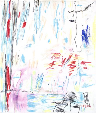 ANTONIO CORPORATunisi, 1909 - Roma, 2004 I segni della mattina, 1995 Acrilico...