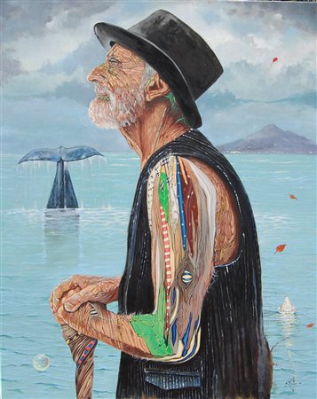 SAUL Alla Ricerca di Pinocchio olio su tela cm 100x80