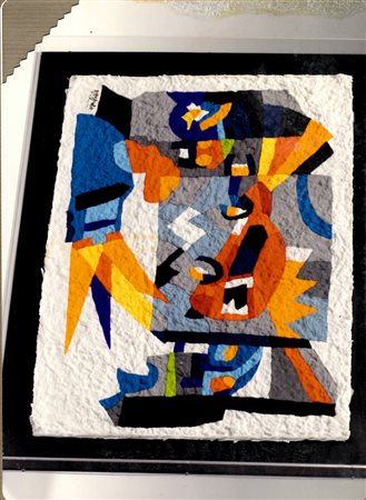 UGO NESPOLO Car museum soft painting cm 50x70