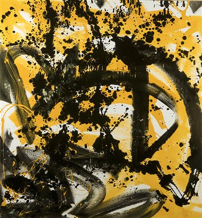 ALEX CAMINITI Libertà smalto su tela cm 138X128