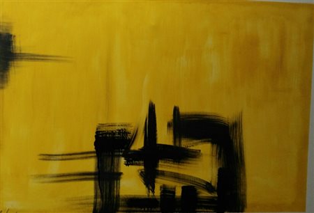 ALEX CAMINITI Punti di rottura AIFAM smalto su tela cm 100X140