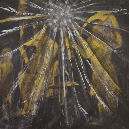 FLAVIA MANTOVAN Psicostasia Tecnica mista su tela cm 95x95