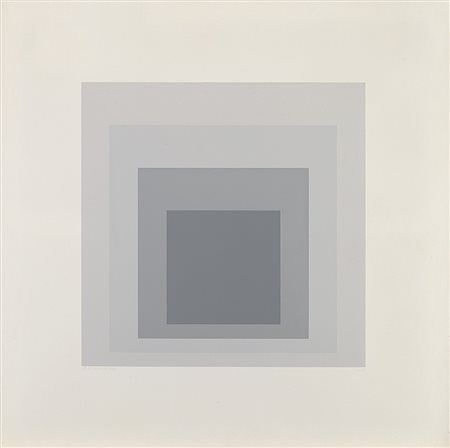 Josef Albers (Bottrop 1888 - New Haven 1976)"1-S LXXIIb" 1972serigrafia a...