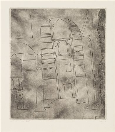 Ben Nicholson (Denham 1894 - Londra 1982)"Siena" 1965acquaforte e...