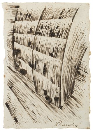 Luigi Russolo (Portogruaro 1885 - Cerro Di Laveno 1947)"Senza titolo" 1909...