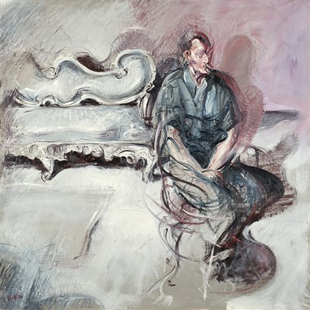 Alessandro Papetti (Milano 1958)"Senza titolo" 1984olio su telacm...