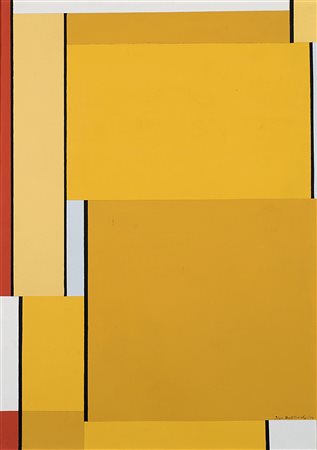 Ilya Bolotowsky (San Pietroburgo 1907 - New York 1981)"Senza titolo" 1978olio...