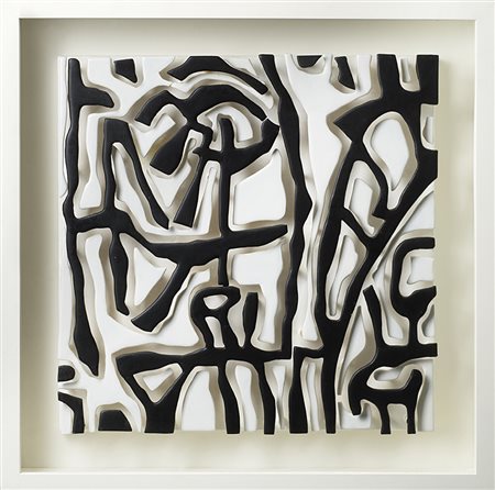 Sergio Fermariello (Napoli 1961)"Senza titolo" 2006acrilico e legni su...