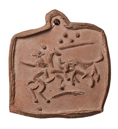 Pablo Picasso (Malaga 1881 - Mougins 1973)"Picador et taureau" 1950medaglione...