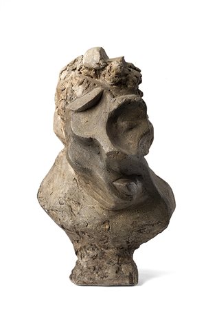 Lorenzo Viani (Viareggio 1882 - Lido Di Ostia 1936)"Testa virile"...