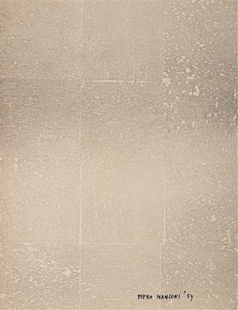 Piero Manzoni (Soncino 1933 - Milano 1963)"Senza titolo" 1959carta...