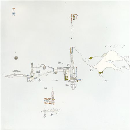 Gianfranco Baruchello (Livorno 1924)"Sostenere l'acrocoro: un hobby...