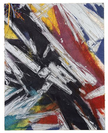 Sandro Martini (Livorno 1941)"Quantità giuro" 1989olio, tecnica mista su tela...