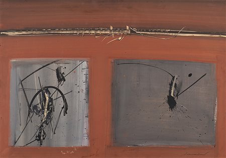 Emilio Scanavino (Genova 1922 - Milano 1986)"Senza titolo" 1966tempera su...