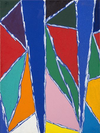 Piero Dorazio (Roma 1927 - Perugia 2005)"Composizione" 1972olio su telacm...