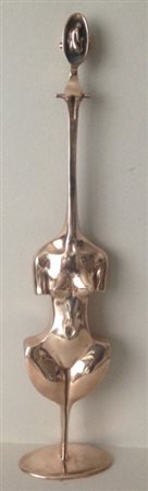 FRIGERI LANFRANCO (Quingentole 1920) "Lady violino" 1977 Bonzo cm. H: 47.00...