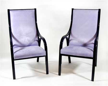 Frau: lotto di 8 poltrone modello Cavour, disegno di...