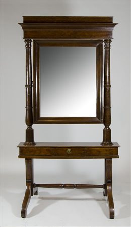 Grande specchio da terra basculante. H. cm. 180.