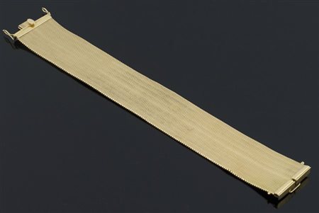 Bracciale semirigido a fascia in oro giallo 18 kt, gr 56,6