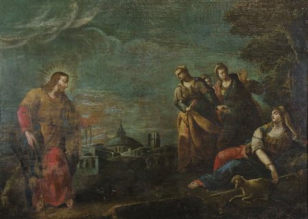 Ambito di Gaspare Diziani 1689-1767 "Scena sacra" cm. 88x120 - olio su tela...