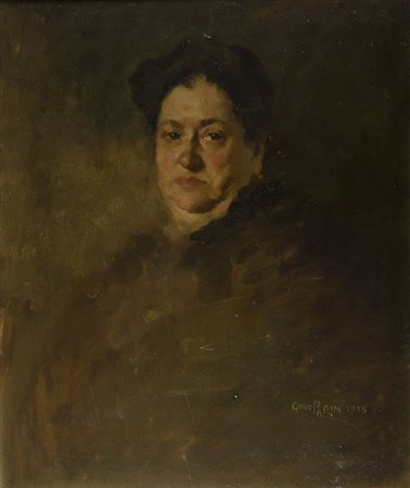 Gino Parin Trieste 1876 Dachau 1944 "Ritratto di signora" cm. 70x60 - olio su...