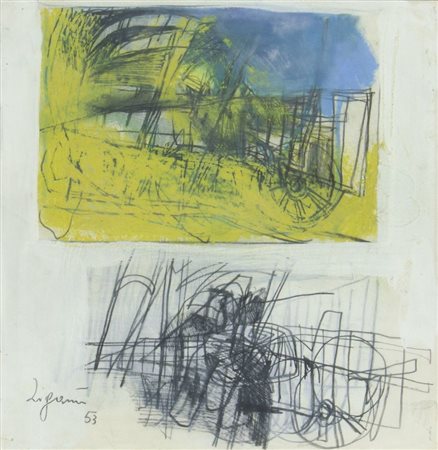 Giuseppe Zigaina Cervignano 1924-2015 "Bozzetto per carro" cm. 36x35 -...