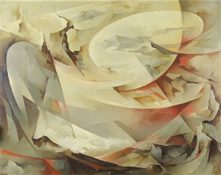 Tullio Crali Igalo 1910-2000 "Impennata" (1973) cm. 75x93 - olio su tela...
