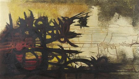 Sabino Coloni Trieste 1931-1975 "Immagine attuale" cm. 100x58 - olio su tela...