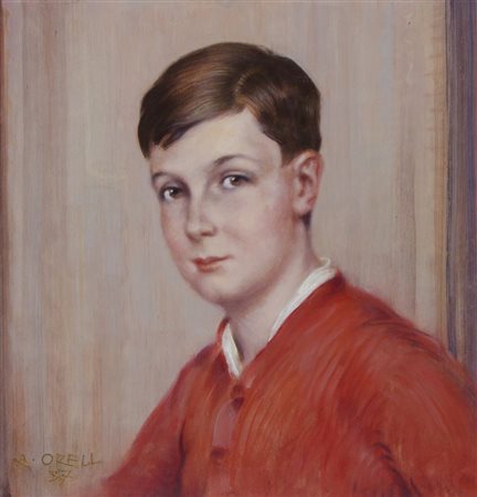 Argio Orell Trieste 1884-1942 "Ritratto di Mariotto Doplicher" cm. 51x48 -...