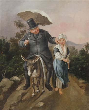 Giovanni Luigi Rosè (?) Trieste 1806-1884 "Coccole nel bosco" cm. 38x31 -...