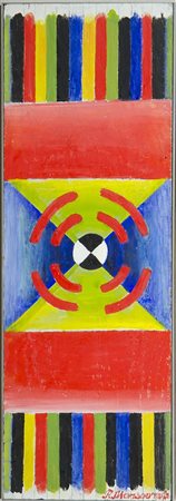 Paul Mansouroff 1896-1983 "Souvenir" cm. 44x16 - olio su tavoletta Firmato b....