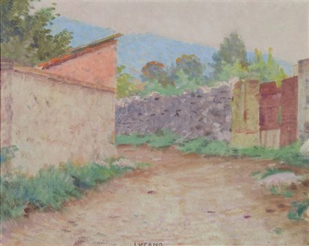 Pietro Lucano Trieste 1878-1972 "Alba a Basovizza" cm. 40x50 - olio su...