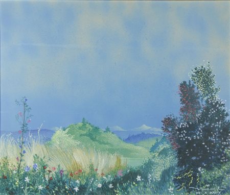 Vito Timmel Vienna 1886-Trieste 1949 "Estate" cm. 60x73 - tecnica mista...