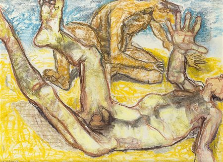 FAUSTO PIRANDELLO (1899 - 1975) Senza titolo, 1969 pastello su carta, cm 31 x...