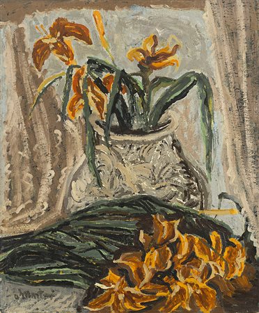 ARTURO MARTINI (1889 - 1947) Senza titolo olio su tela, cm 60x50 Firmato in...