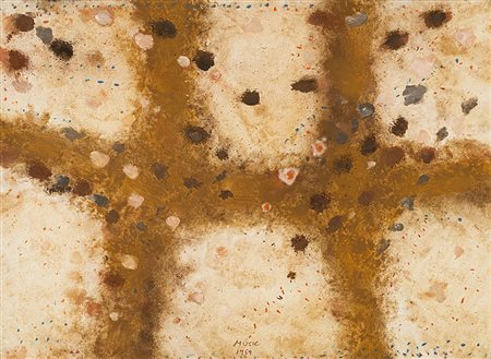 ZORAN MUSIC (1909 - 2005) Terre dalmate, 1959 acquerello e tempera su...