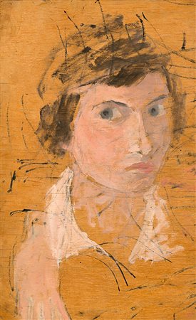 PIO SEMEGHINI (1878 - 1964) Senza titolo tempera su tavola, cm 33x20,5...