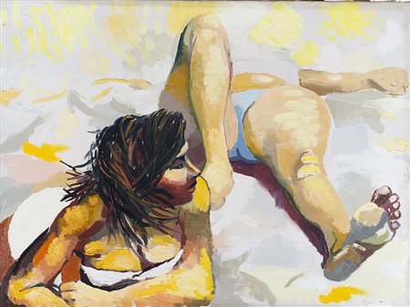 RENATO GUTTUSO (1911 - 1987) Studio per 'La Spiaggia', 1955 ca. olio su tela,...