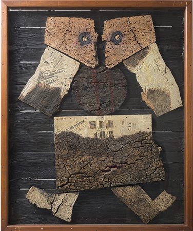 ROBERTO CRIPPA (1921 - 1972) Senza titolo, anni '50 collage su tavola, cm...